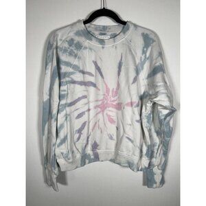 Spiritual Gangster pastel tie-dye crewneck logo sweatshirt L yoga athleisure